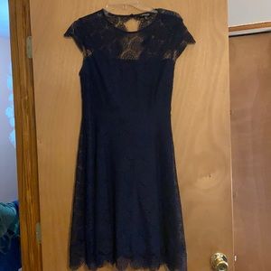 Lace Navy Blue Dress 👗 Sz 8